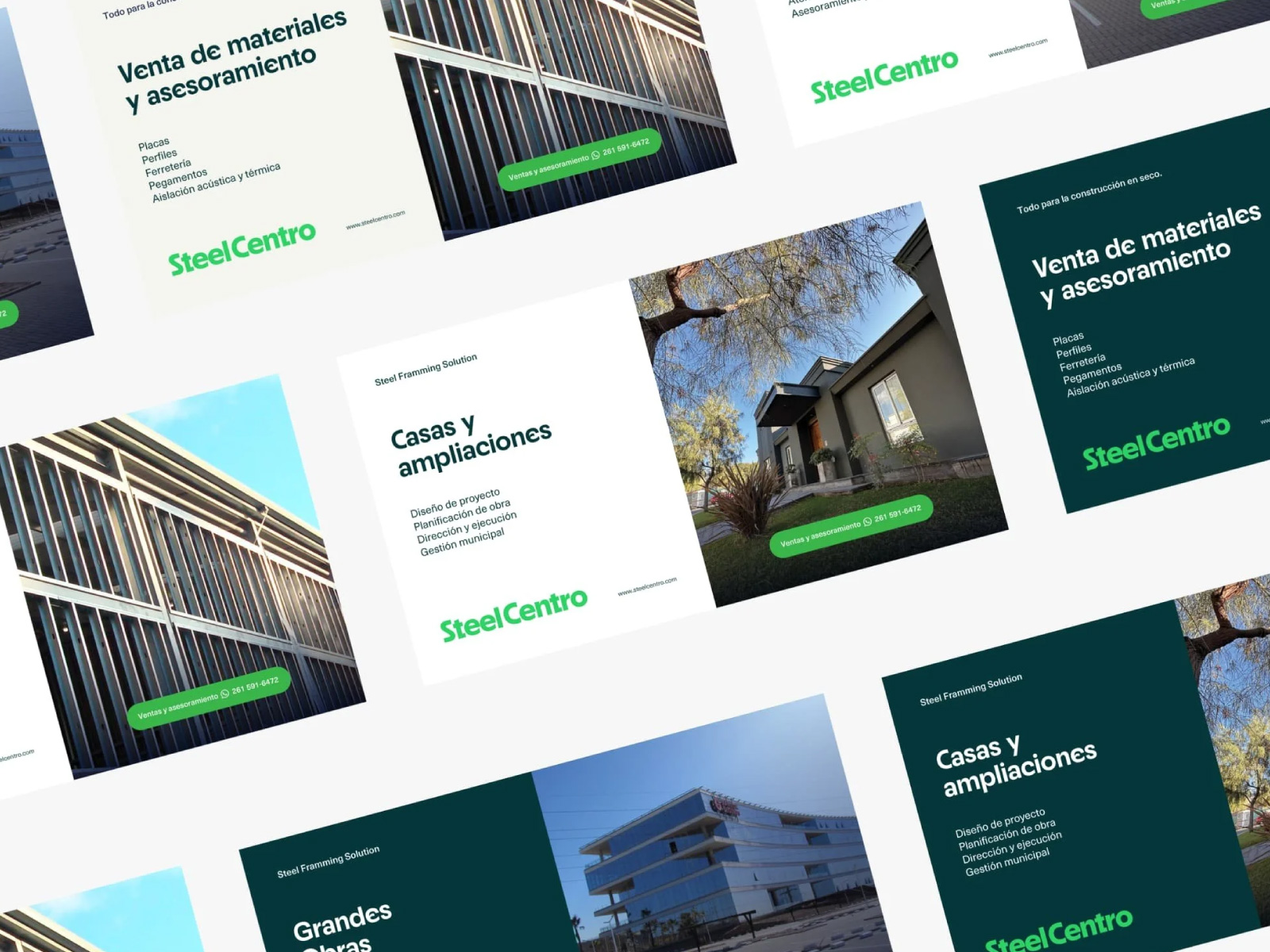 SteelCentro — piezas de comunicación para redes sociales