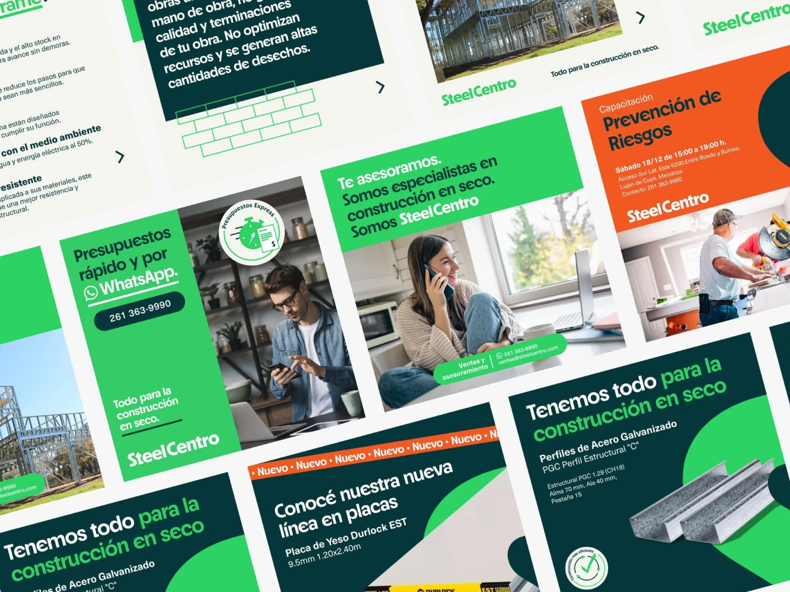 SteelCentro — piezas de comunicación para redes sociales