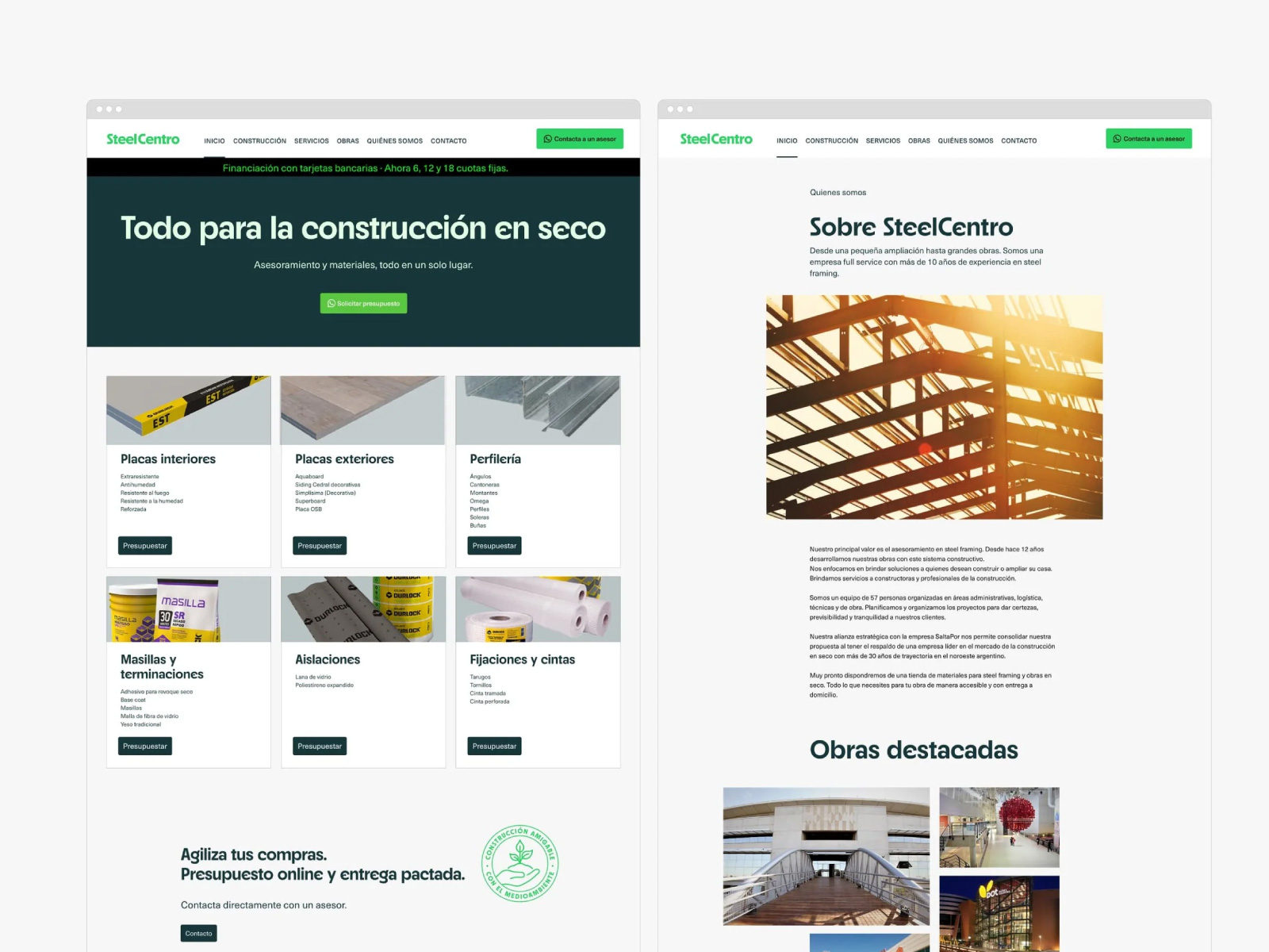 SteelCentro — sitio web